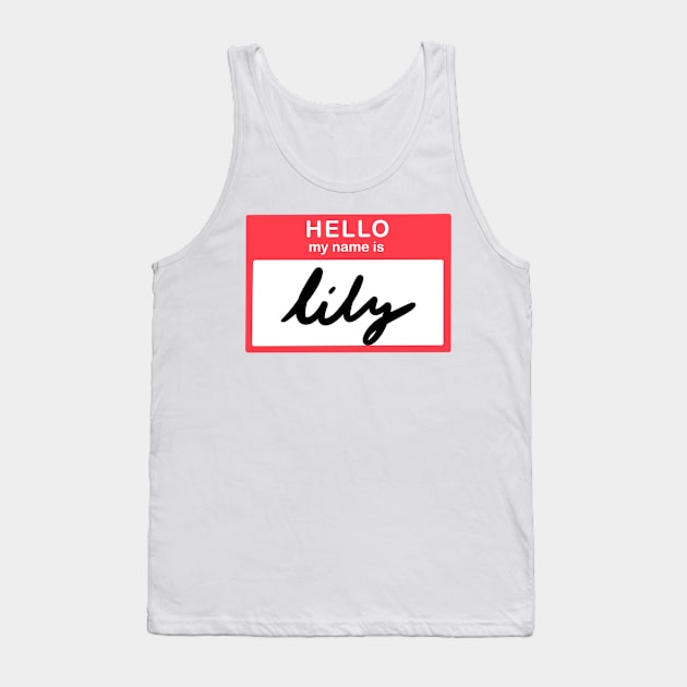 Hello, my name is Lily Tank Top by simonescha